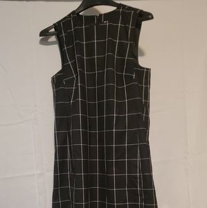 Halogen Black and White Geometric Dress Size Small